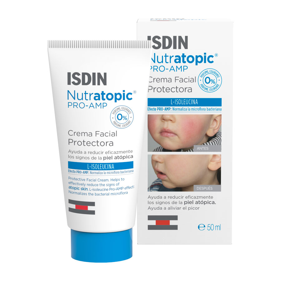 Imagen de Isdin nutratopic crema facial emoliente 50ml