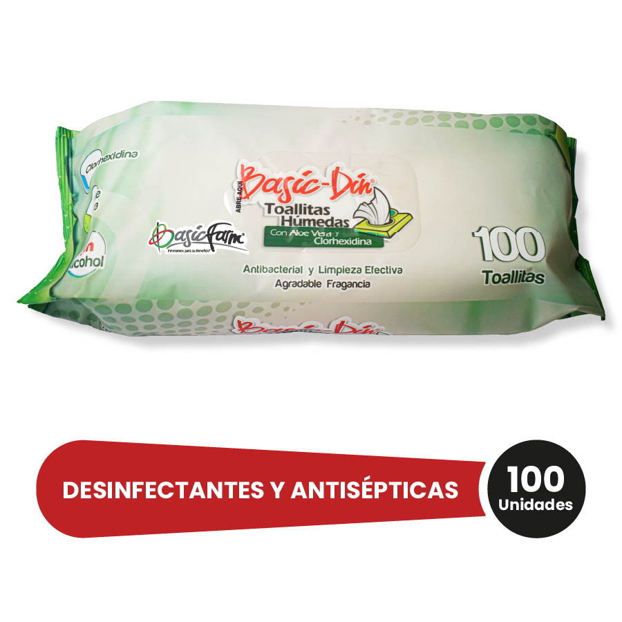 Imagen de Toallita húmeda basic din desifectante x 100