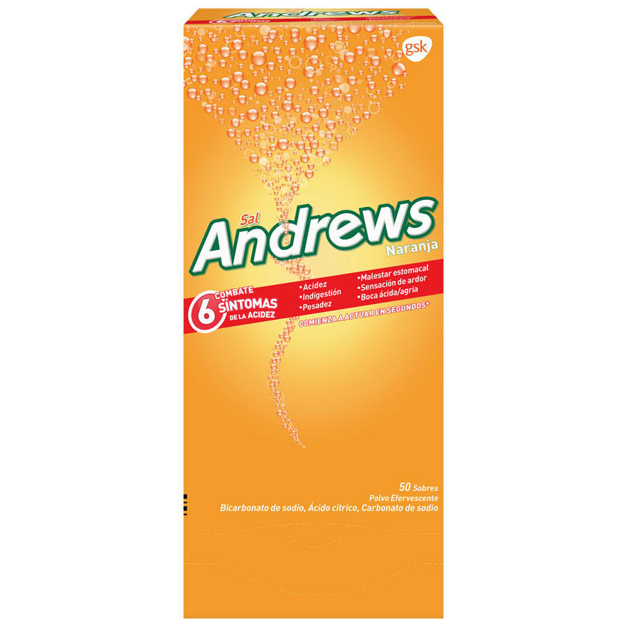 Imagen de  ANDREWS Naranja caja x 50 sobres x 50