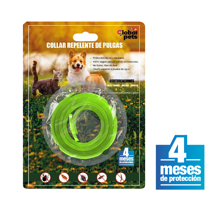 Imagen de Collar para mascotas global pets antipulgas ve 60 cm
