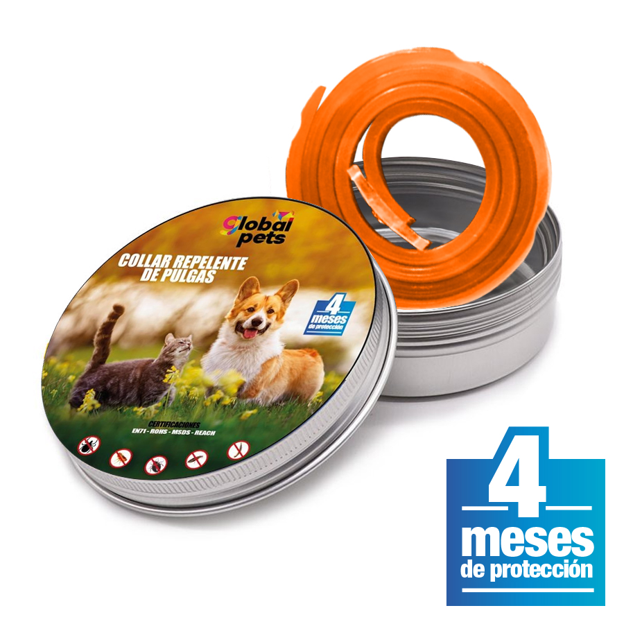 Imagen de Collar para mascotas global pets antipulgas na 40 cm