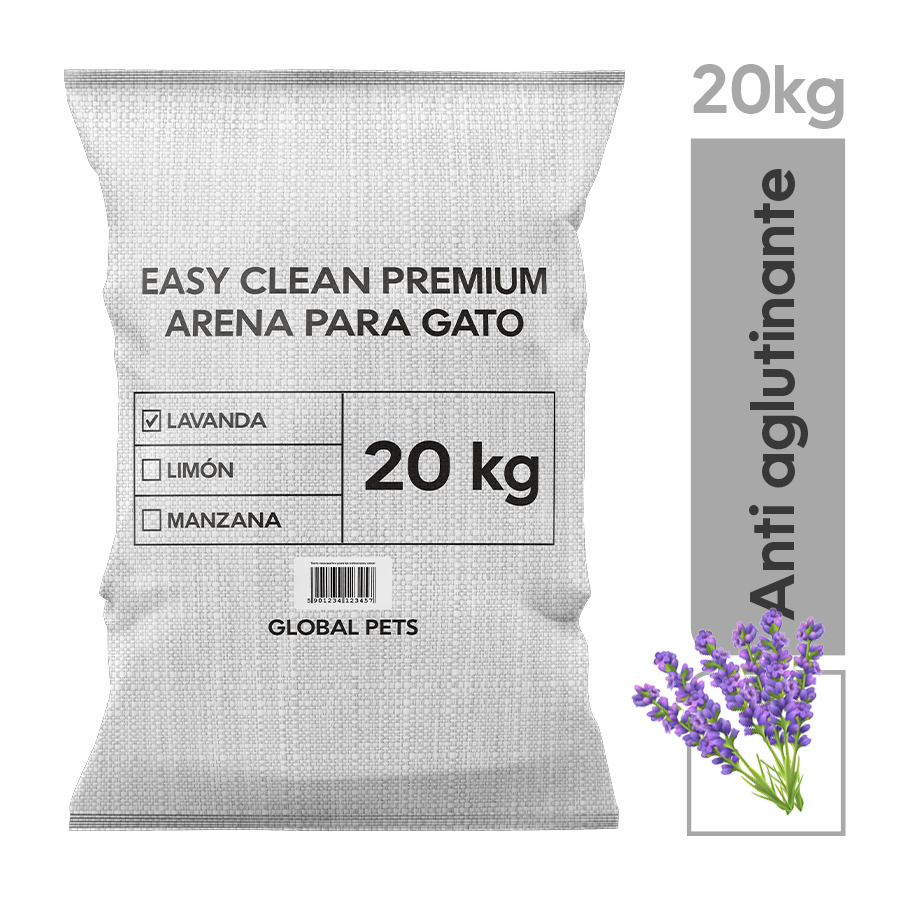 Imagen de Arena para gato global pets premium lavan 20 kg