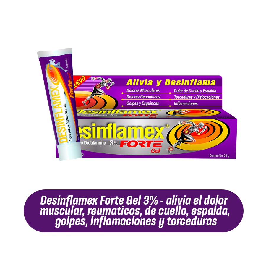 Imagen de  DESINFLAMEX DESINFLAMEX FORTE GELx3%x100GR