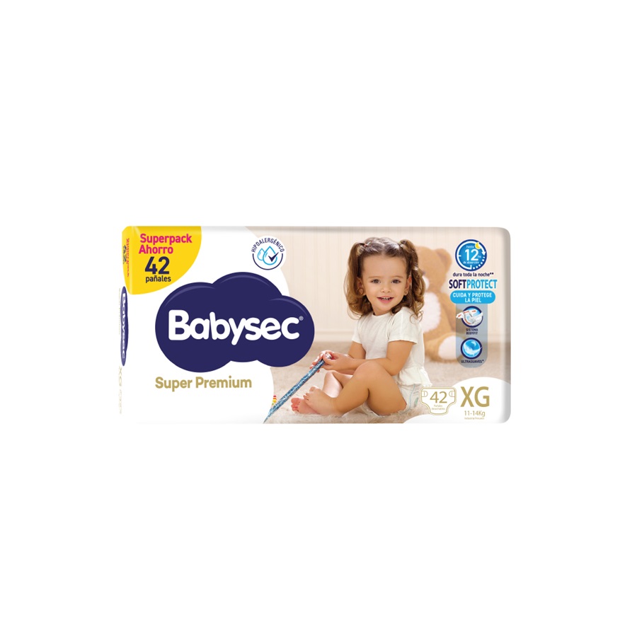 Imagen de  BABYSEC PAÑAL BABYSEC SUPER PREMIUM XGDEx42 110352