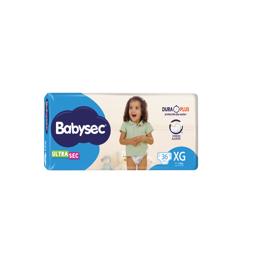 Imagen de Pañal babysec ultrasec durapl xgx36