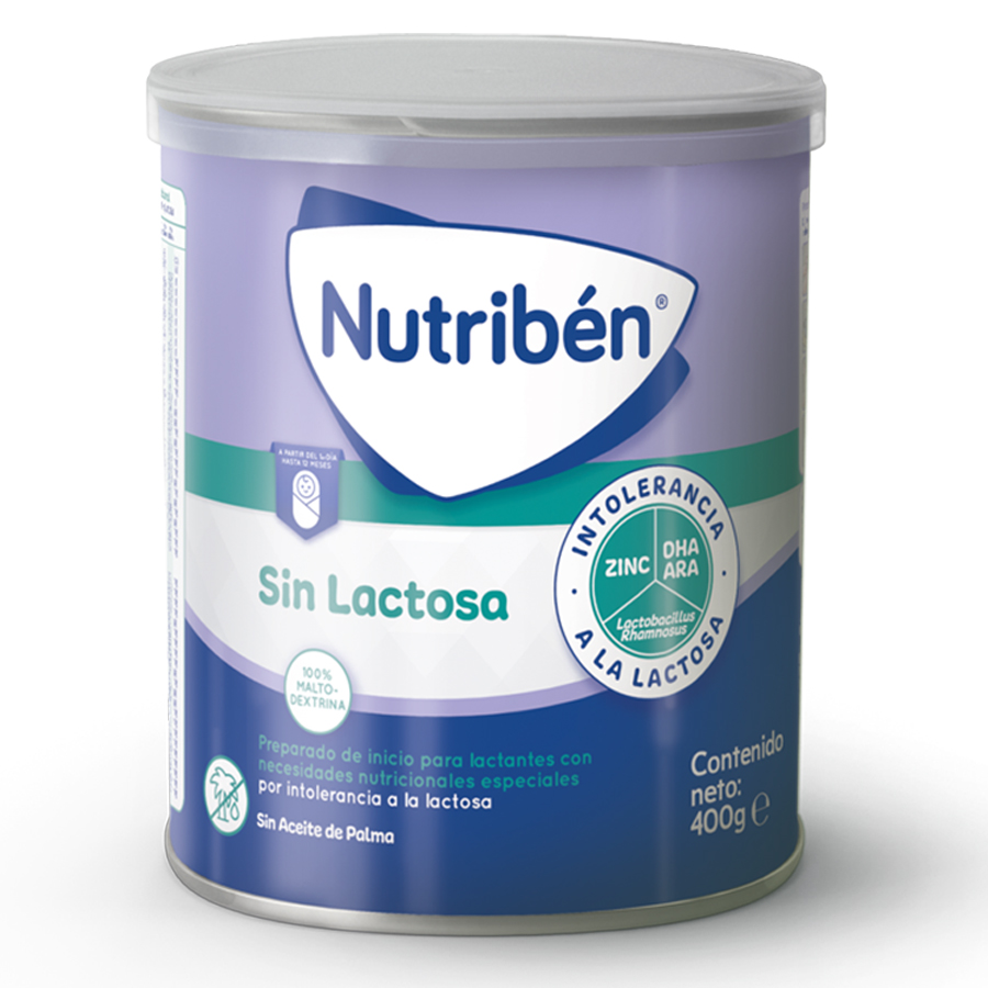 Imagen de Leche nutriben sin lactosax400gr