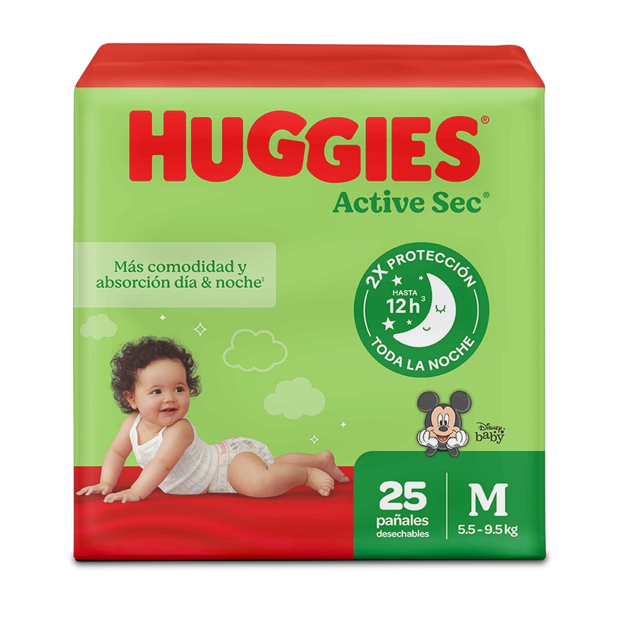 Imagen de Pañal hugg actsec med xtra-flexx25