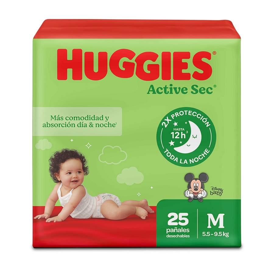 Imagen de  HUGGIES PAÑAL HUGG ACTSEC MED XTRA-FLEXx25 110727