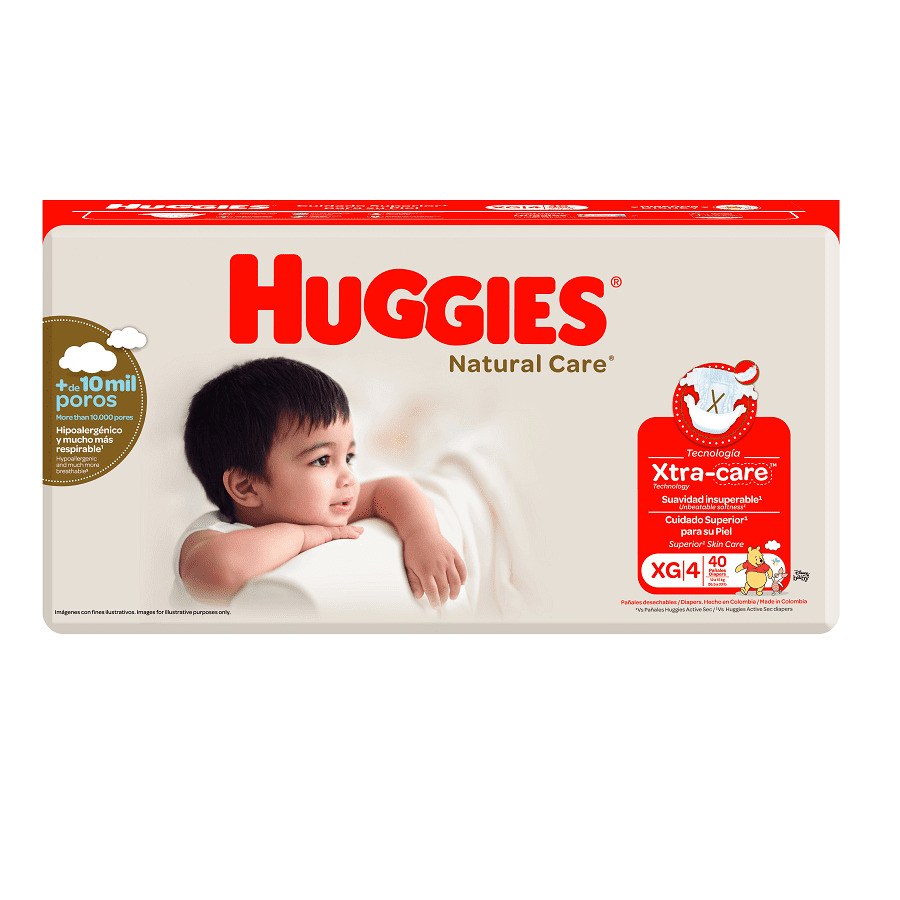 Imagen de  HUGGIES PAÑAL HUGG NAT-CARE XGx40 110746