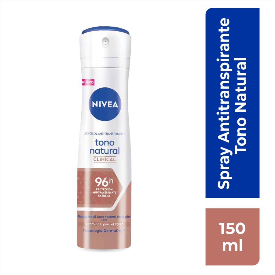 Imagen de  NIVEA DESOD NIVEA AER TONO-NAT CLINx150ML 110909