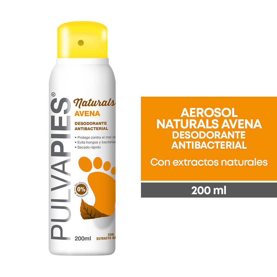 Imagen de  PULVAPIES DESOD PULVAPIES AER NAT-AVENAx200ML 110925