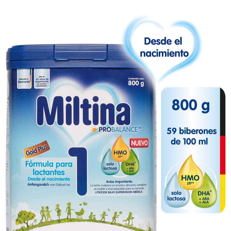 Imagen de Fórmula infantil miltina 1 gold plus  800 gr