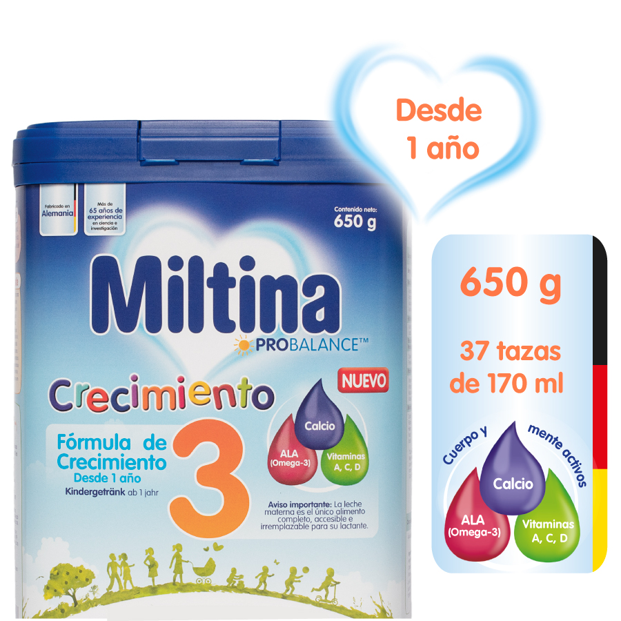 Imagen de Fórmula infantil miltina 3 gold plus 650 gr