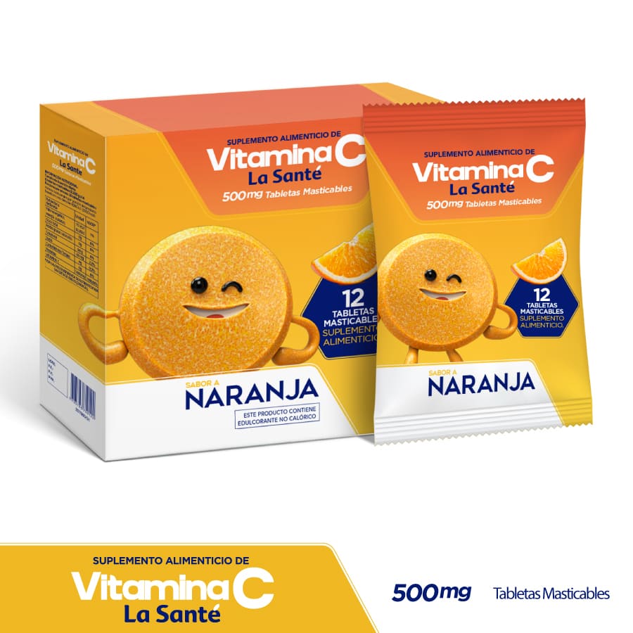 Imagen de  VITAMINA C VITAMINA-C NAR TAB-MAx500MGx12 LSTE x 12