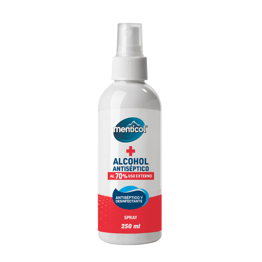 Imagen de  MENTICOL ALCOHOL MENTICOL 70% ANTISEPx250ML