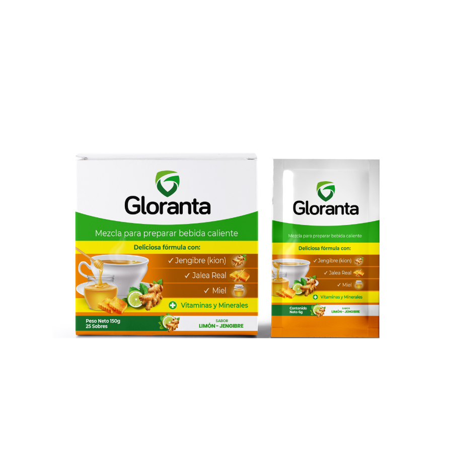 Imagen de  GLORANTA GLORANTA LIMON-JENGIBRE SOBx6GRx25 x 25