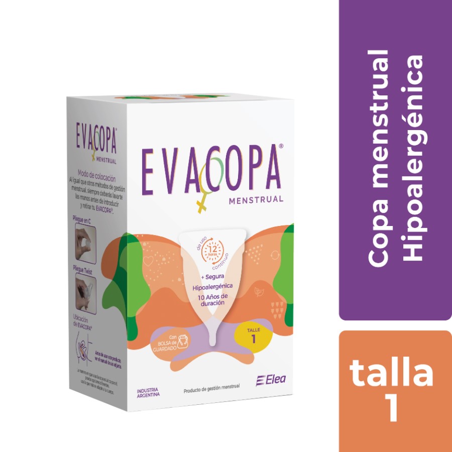 Imagen de Evacopa talla 1+bolsa tela respirab