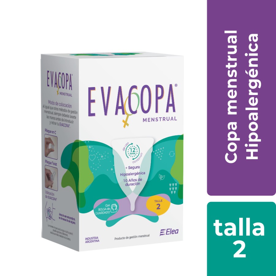 Imagen de Evacopa talla 2+bolsa tela respirab