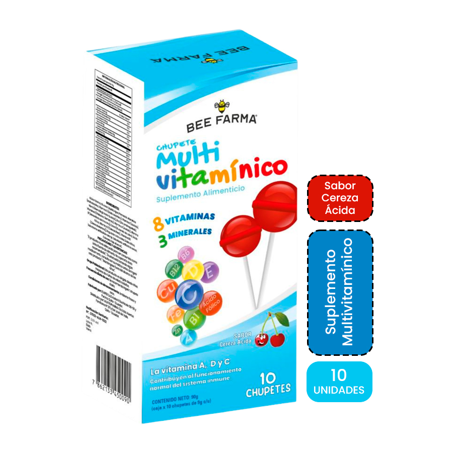 Imagen de Bee Farma Multivitam Cereza 90g