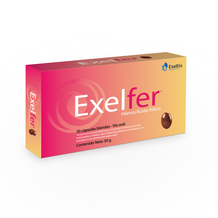 Imagen para  EXELFER EXELTISFARMA x 30 EXELFER CAPx30.18Gx30                                                                                 de Pharmacys