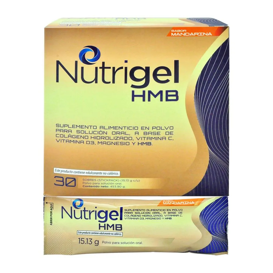 Imagen de  NUTRIGEL NUTRIGEL HMBxSOB S-MANDAx15.13GRx30 x 30