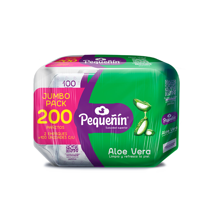 Imagen de Toallitas pequeñin aloe naturalx200