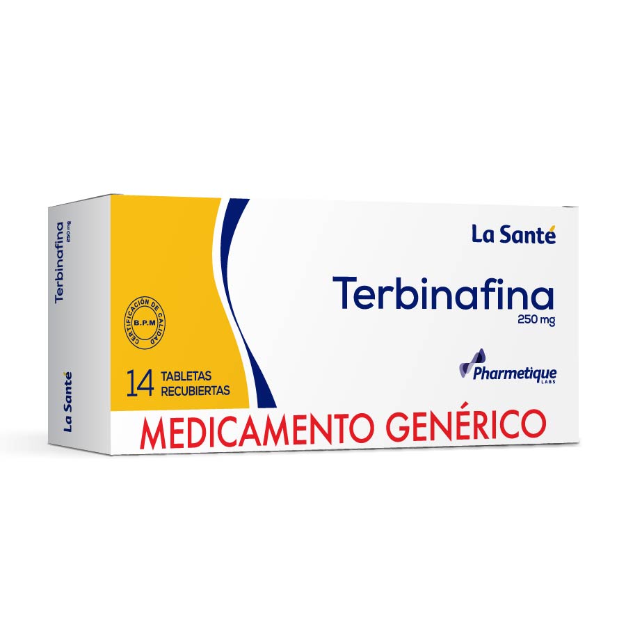 Imagen para  TERBINAFINA x 14 TERBINAFINA TAB-RECx250MGx14                                                                                   de Pharmacys