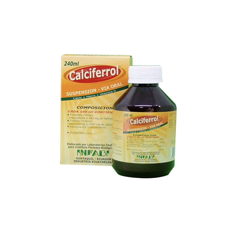 Imagen de  CALCIFERROL 2.64 g x 10 g x 2.000 Ui x 1.5 g Suspensión Oral 240 ml