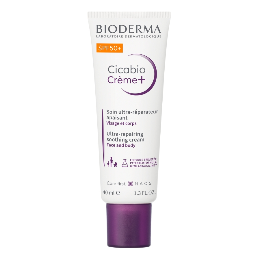 Imagen de Cicatrizante, bioderma, cicabio, cicabio creme, protección solar bioderma 40ml