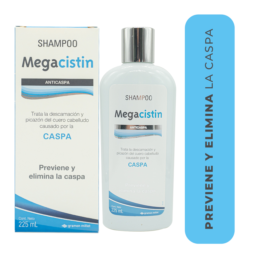 Imagen para Megacistin Shampoo Anticaspa x 225 ml de Pharmacys