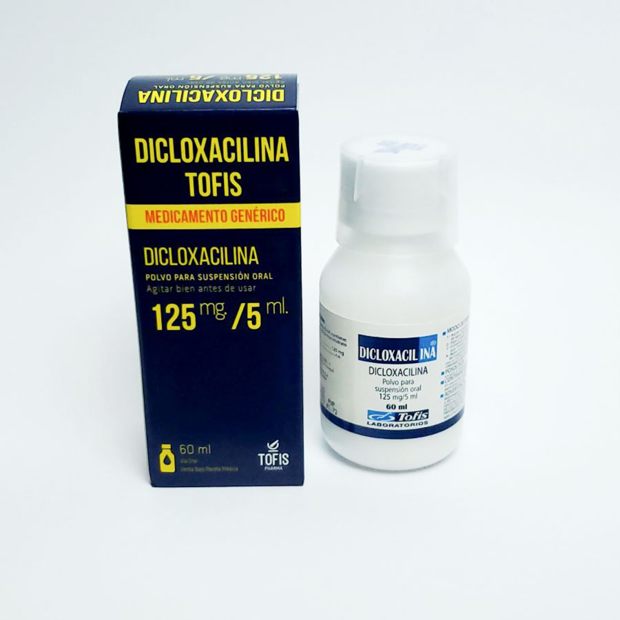 Imagen de  DICLOXACILINA 125 mg TOFIS Suspensión