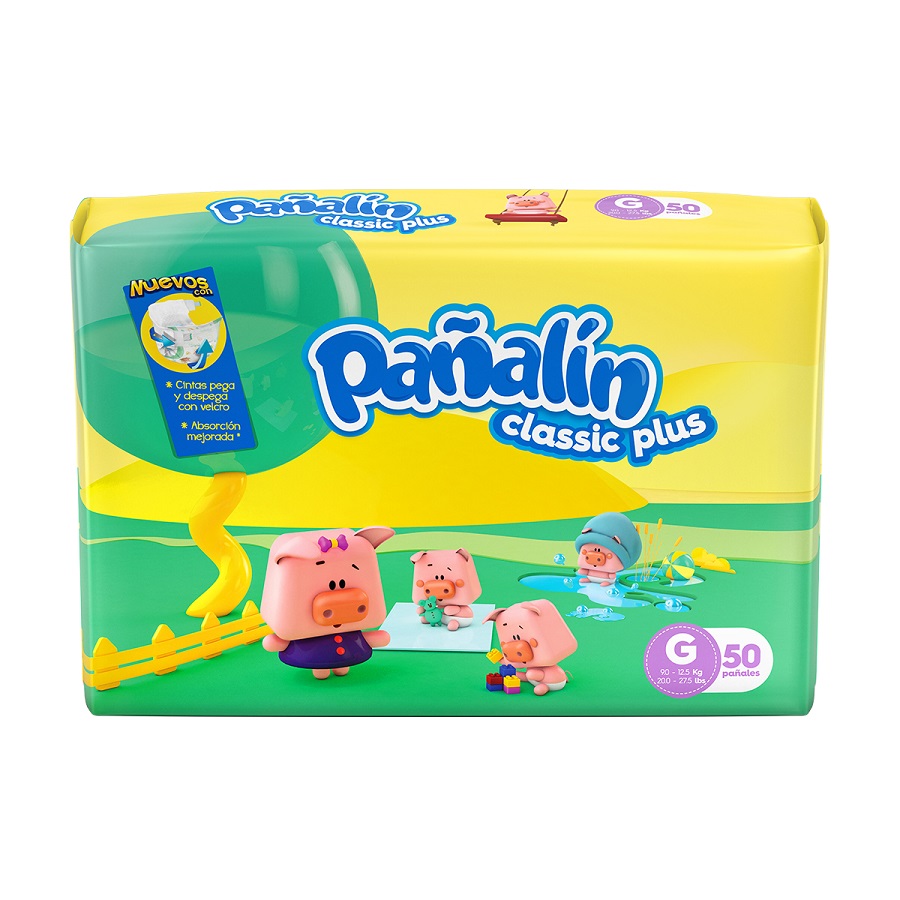 Imagen de Pañal pañalin classic plus grande x 50