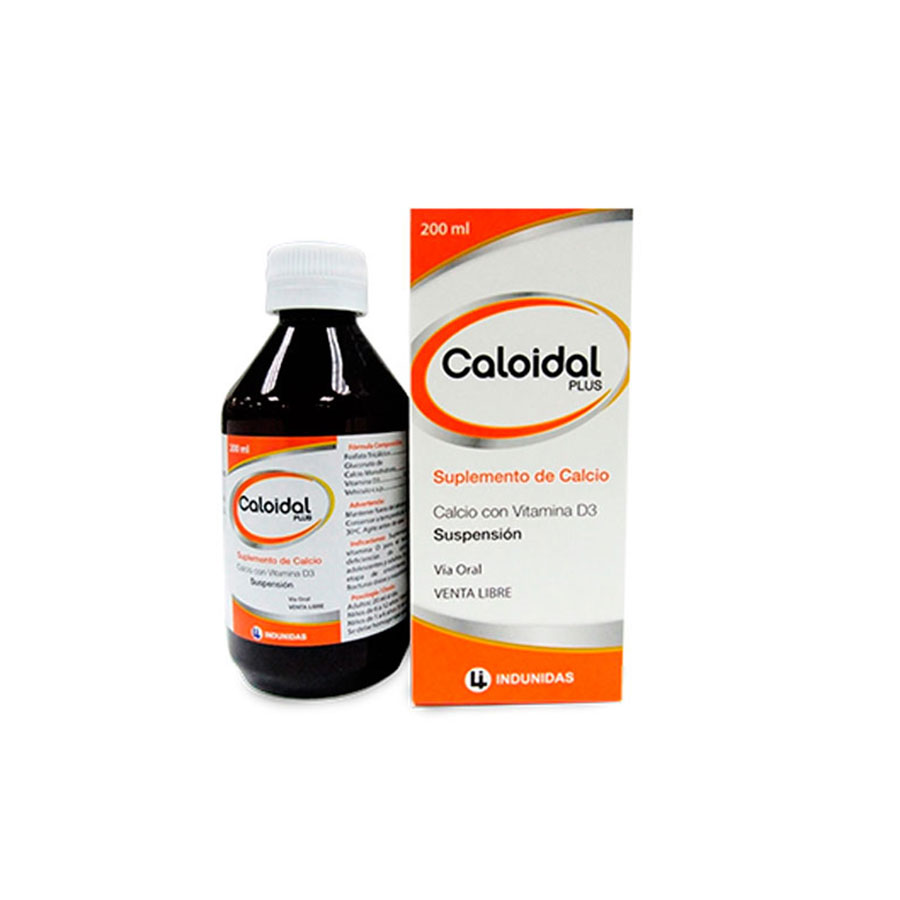 Imagen de Caloidal 165mg x 82mg x 350 ui suspensión 200 ml