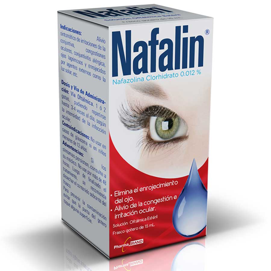 Imagen de Solución oftálmica nafalin en gotas 15 ml
