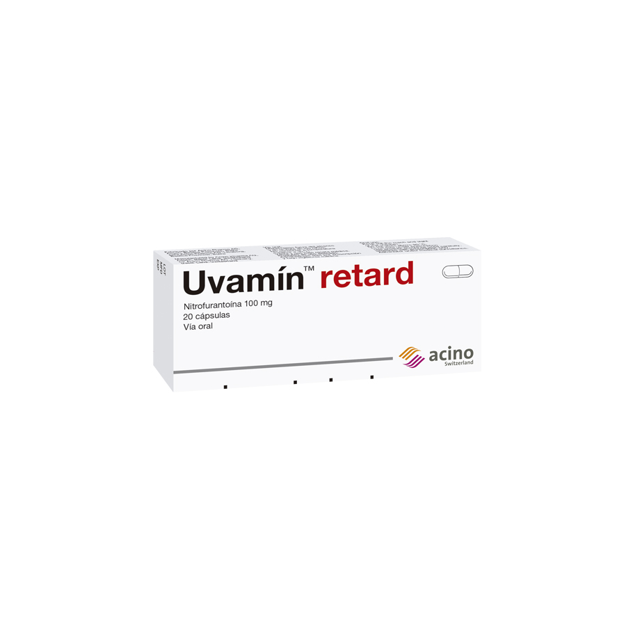 Imagen para  UVAMIN-RETARD 100 mg ACINO x 20 Cápsulas                                                                                       de Pharmacys