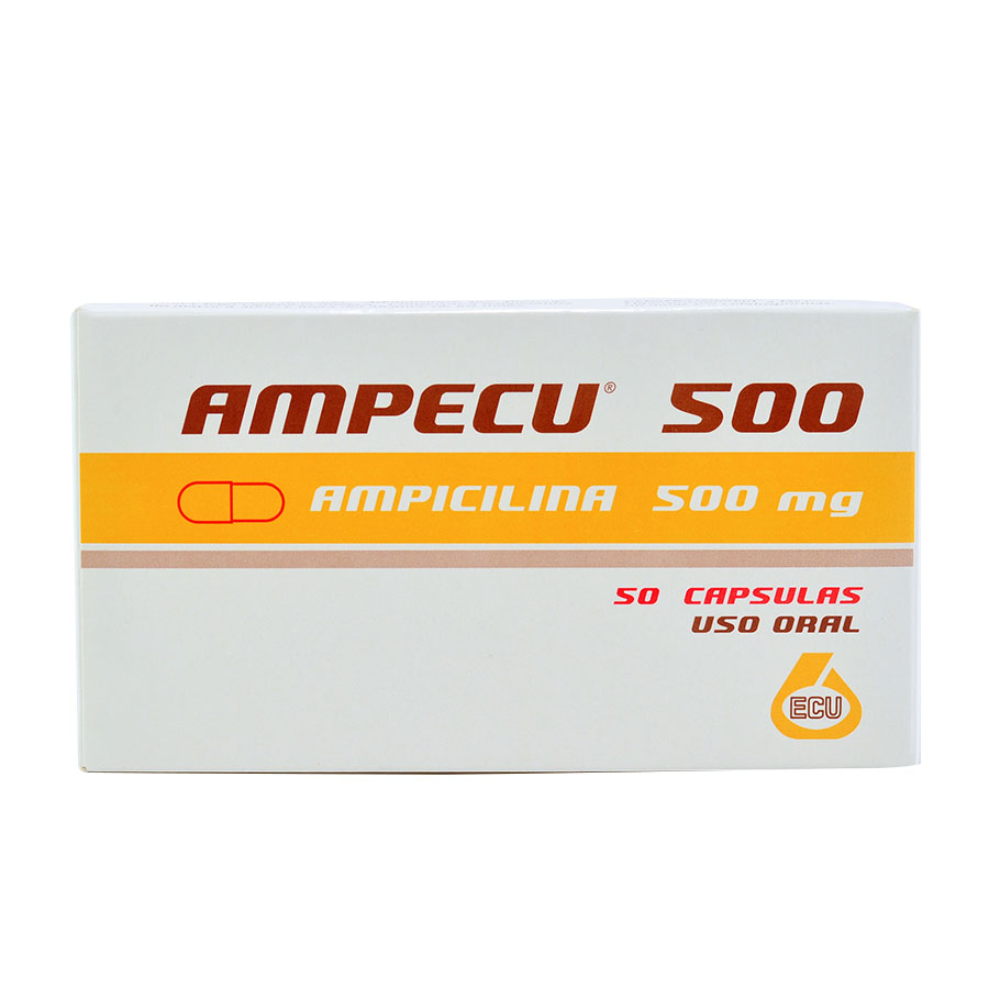 Imagen para  AMPECU 500 mg ECU x 50 Cápsulas                                                                                                de Pharmacys