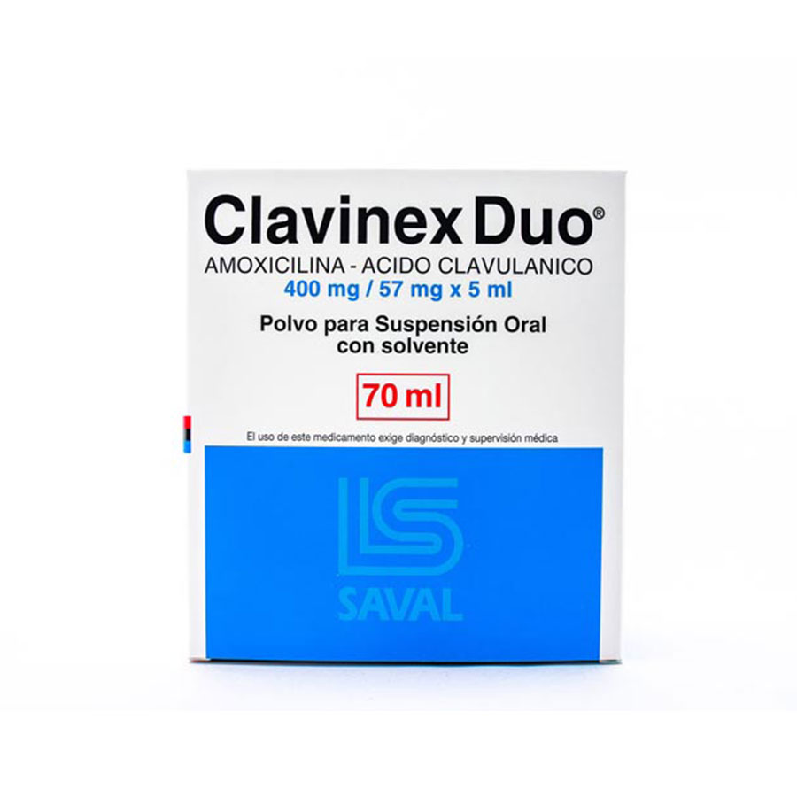 Imagen de  CLAVINEX 400 mg x 57 mg ECUAQUIMICA Suspensión