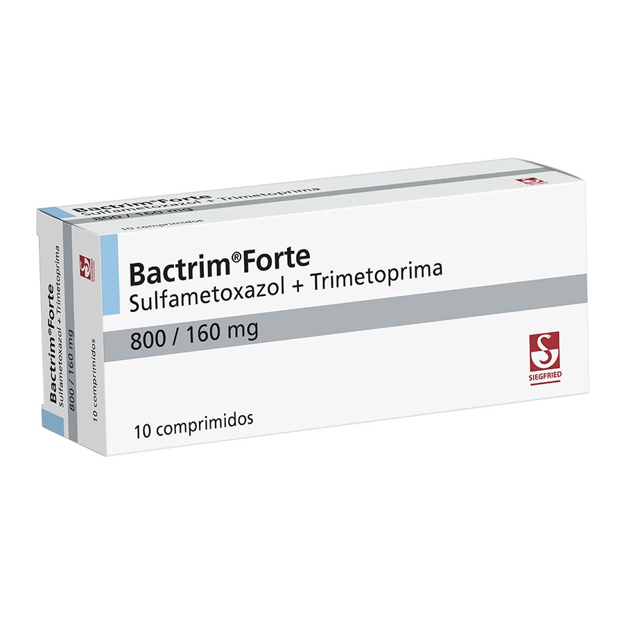 Imagen de  BACTRIM 800 mg x 160 mg SIEGFRIED x 10 Comprimidos