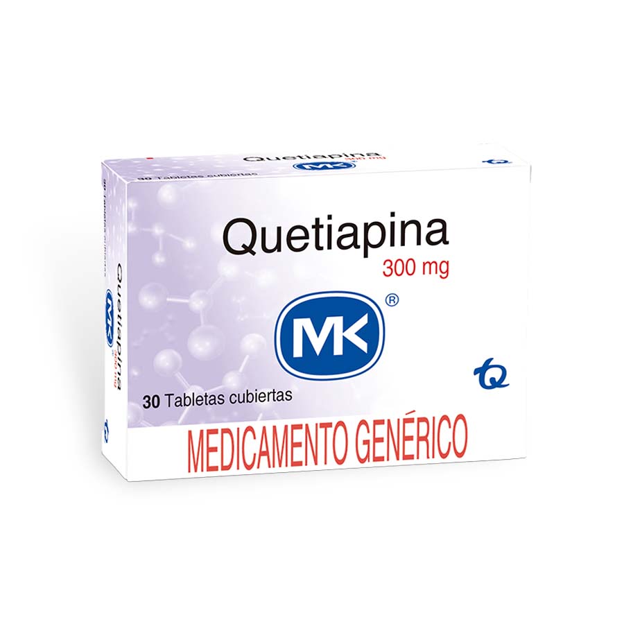 Imagen de Quetiapina 300mg tecnoquimicas - genericos tableta