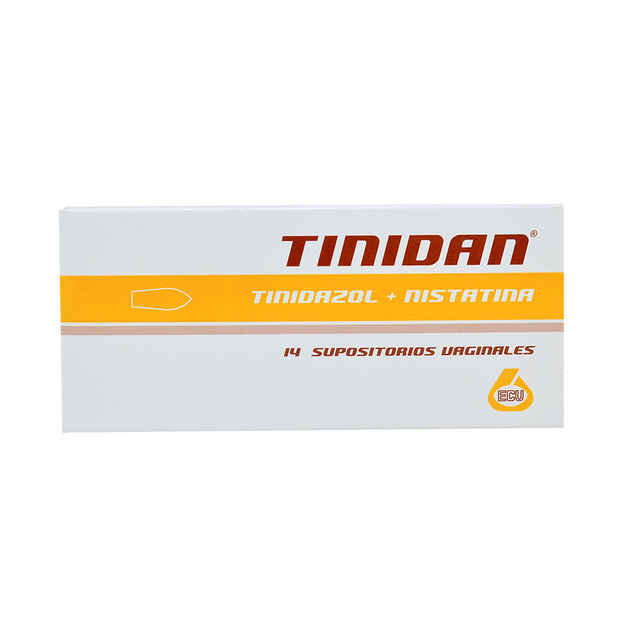 Imagen para  TINIDAN 150 mg x 100.000 U.I. ECU x 14 TINIDAN Supositorios Vaginales                                                           de Pharmacys