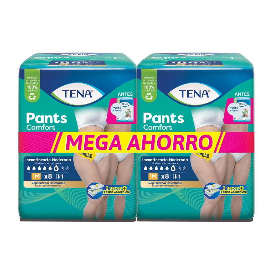 Imagen de  TENA ROPA INT TENA PANTS CLAS Mx8x2 P-ES 12798