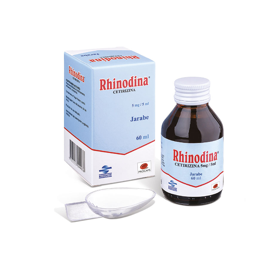 Imagen de Rhinodina 5/60mg Leterago Roddome Jarabe Cereza