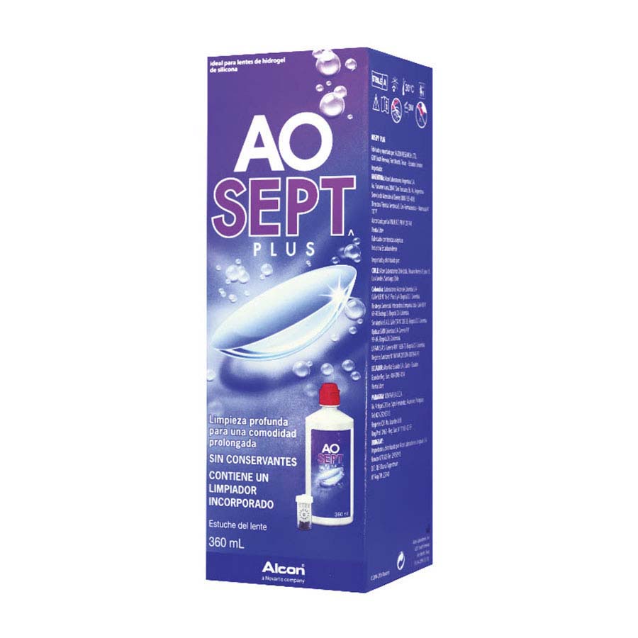 Imagen de Solución para lentes de contacto aosept en gotas 360 ml