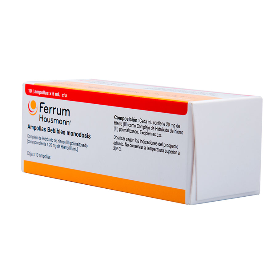 Imagen para  FERRUM 5 ml x 10 Solución Bebible Caramelo                                                                                     de Pharmacys