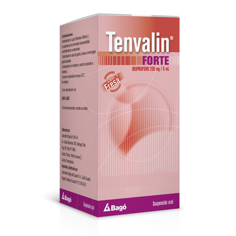 Imagen de  TENVALIN Forte 200  mg Suspensión oral 100ml