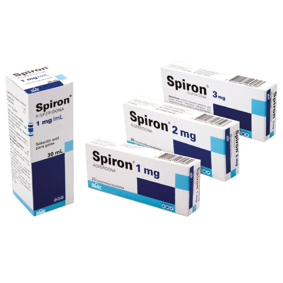 Imagen de  SPIRON 1 mg GRUNENTHAL x 20 Comprimidos Recubiertos
