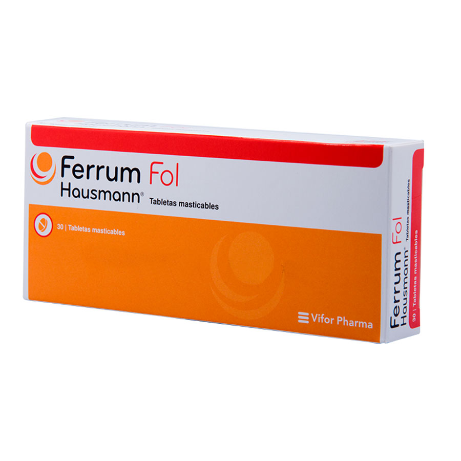 Imagen de Ferrum 100mg leterago - grupo farma tableta masticable folic