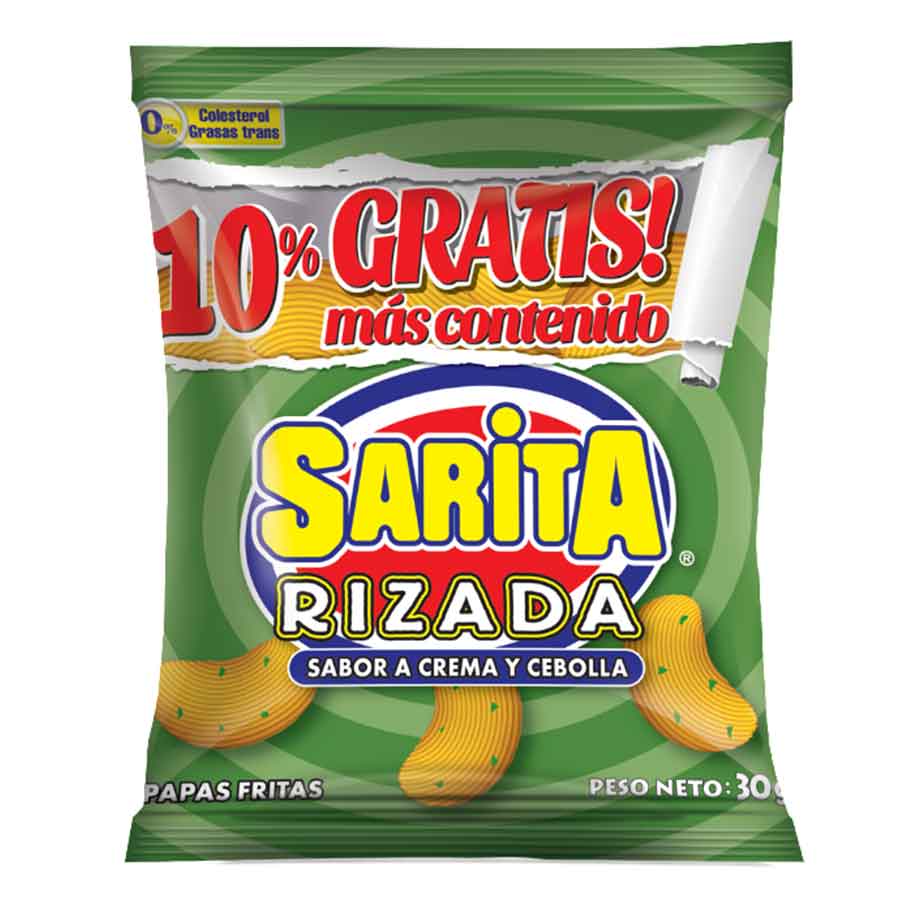 Imagen de  Papas SARITA Crema y Cebolla 13184 30 g