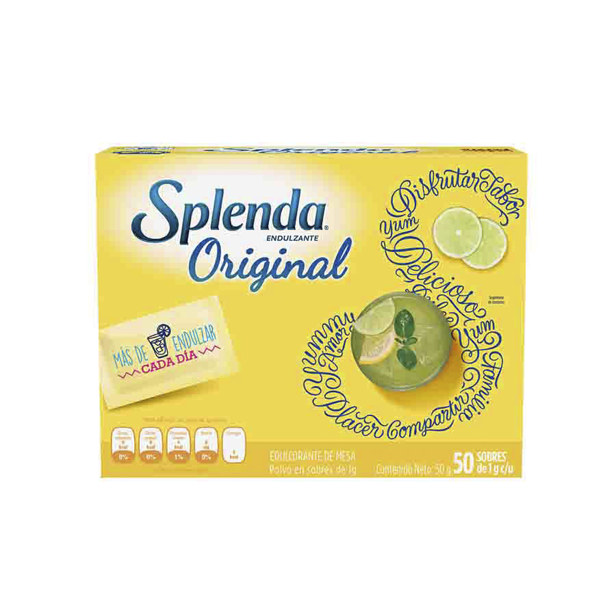 Imagen de Endulzante splenda original en polvo 50 sobres