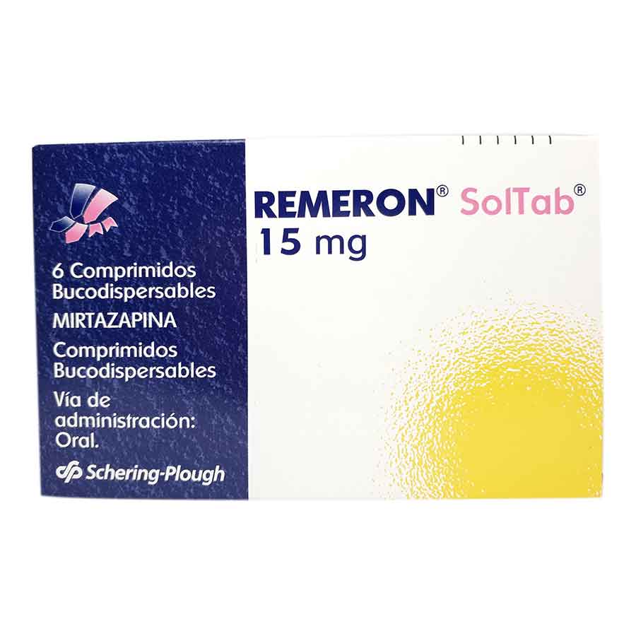Imagen para  REMERON 15 mg ORGANON x 6 Comprimidos                                                                                           de Pharmacys